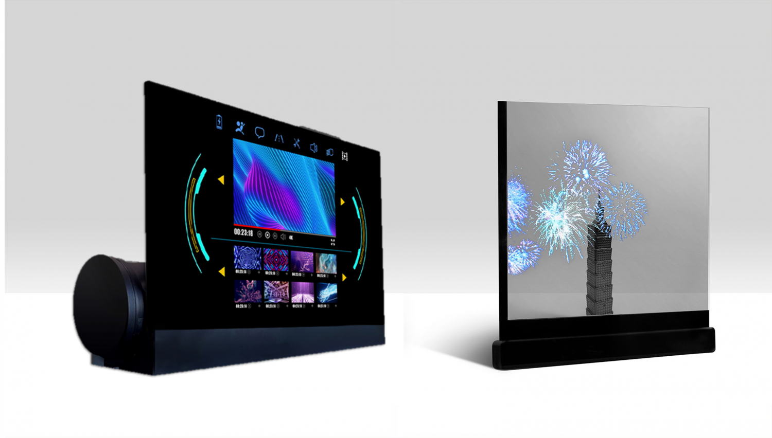 可卷式、折迭性、高透明